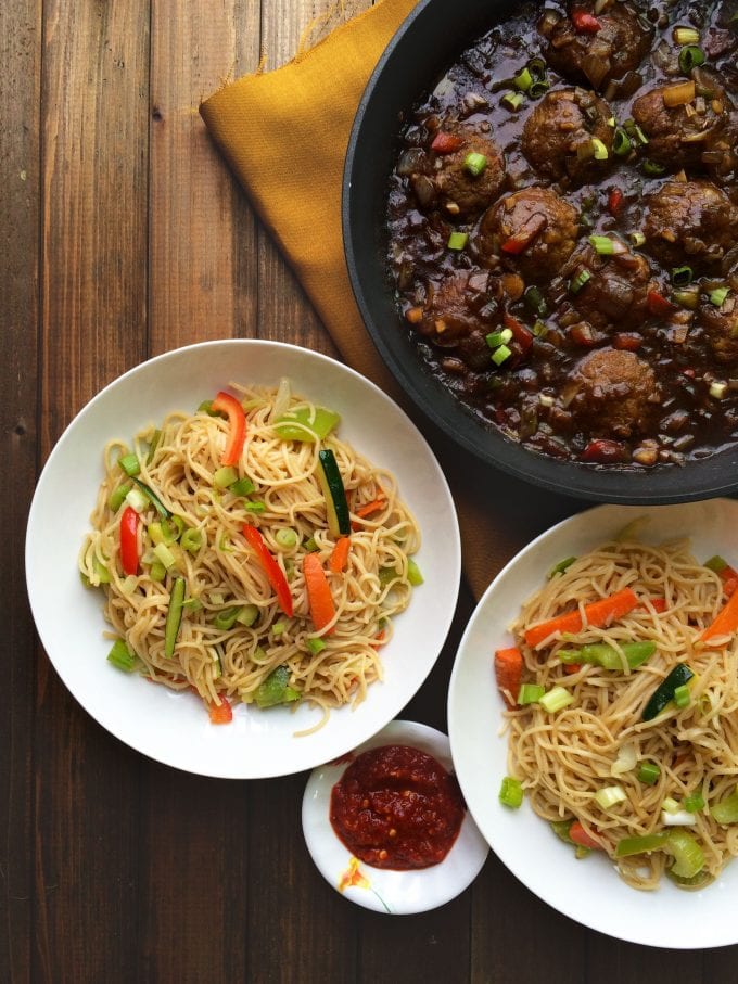 Perfect Veg Hakka noodles - indo chinese