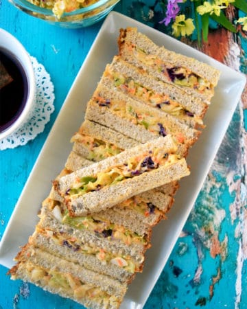 easy vegan coleslaw sandwich bars