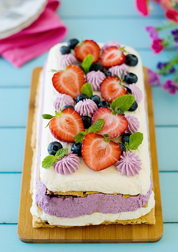 No-bake-mixed-berries-icebox-cheesecake-#nobake-