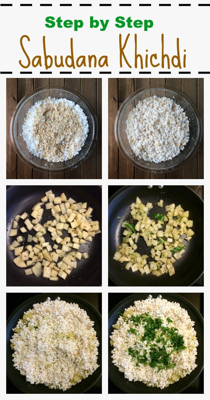 How to make perfect non-sticky Sabudana Khichdi / tapioca pearls pilaf 