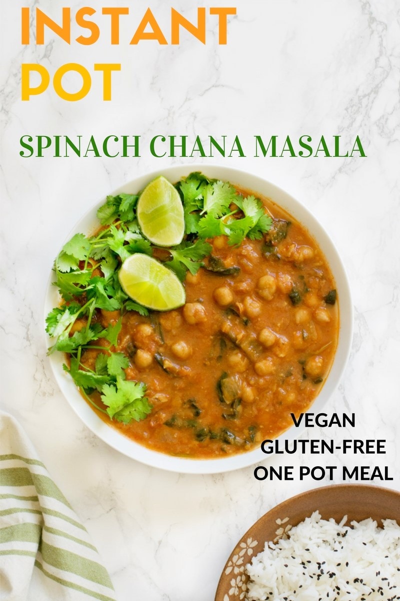 Instant Pot Chana Masala / chickpea curry / cholay