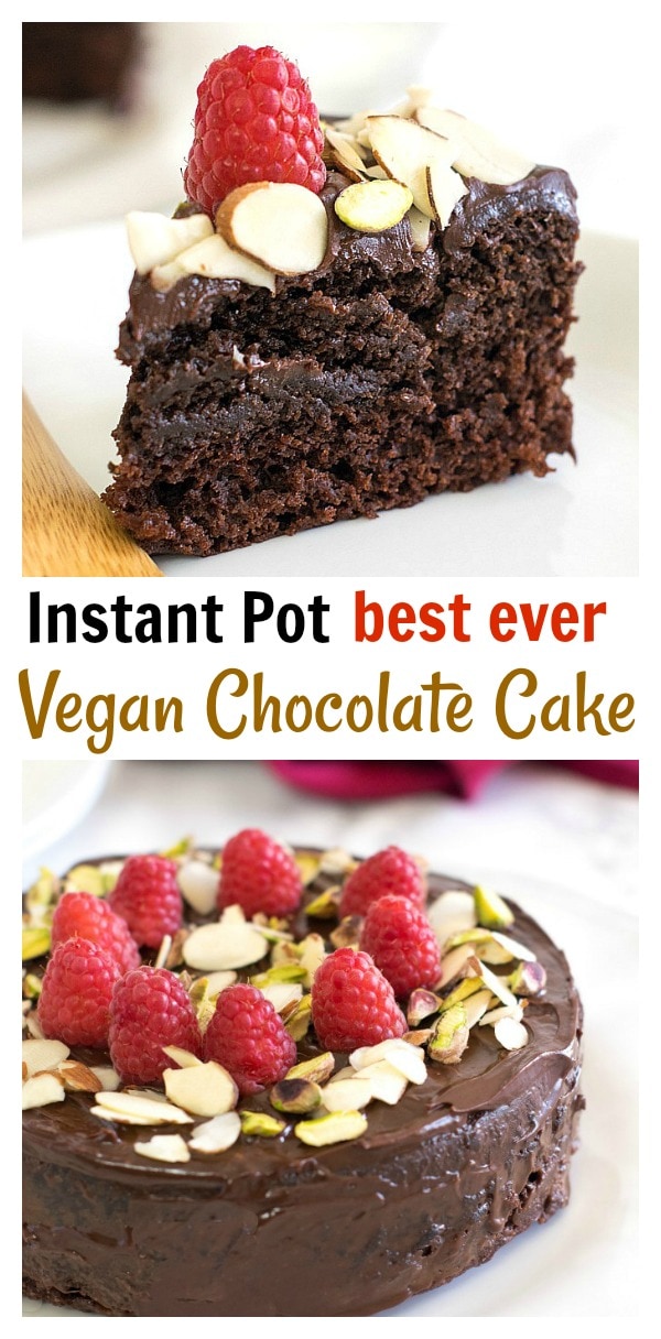Best Vegan Chocolate cake in instant pot / pressure cooker