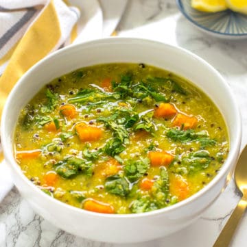 Instant Pot detox soup | Vegetable Lentil Quinoa soup diet