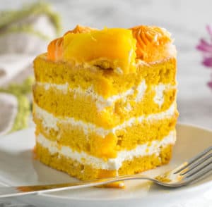 Eggless Mango Cream Cake Recipe  Gayathris Cook Spot