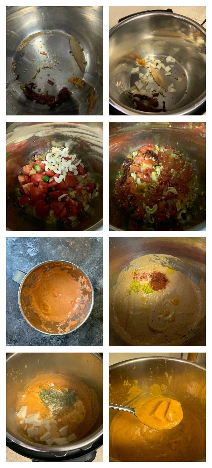 Step by step instructions to make paneer lababdar.