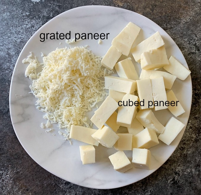 Ingredients to make paneer lababdar