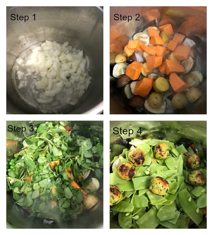 Step by step making of Undhiyu recippe in an Instant pot