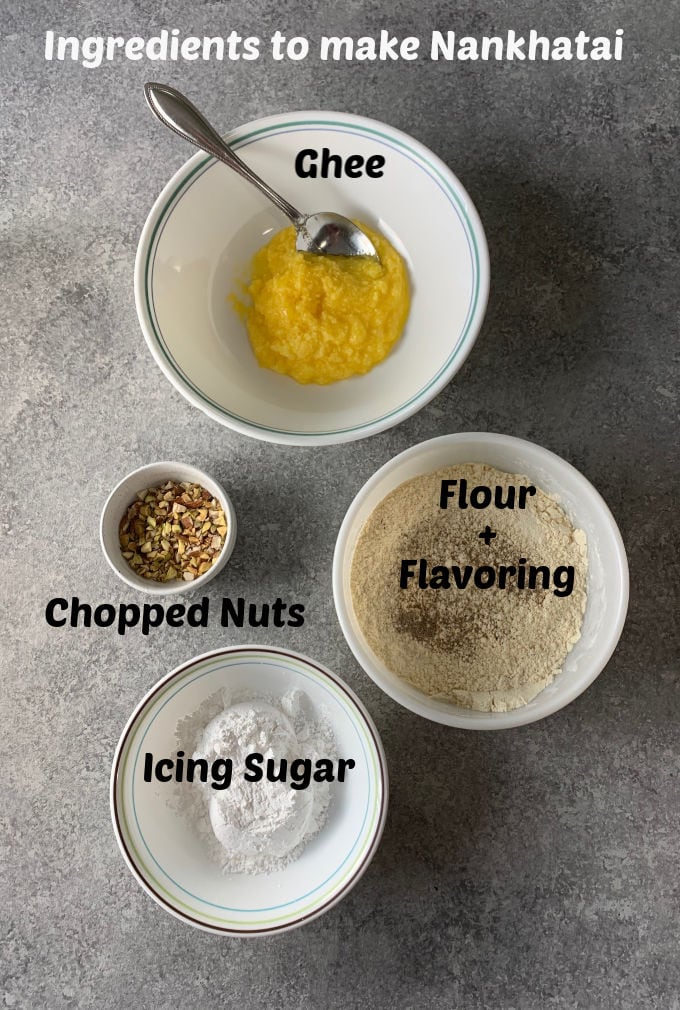 Ingredients of making nankhatai recipe