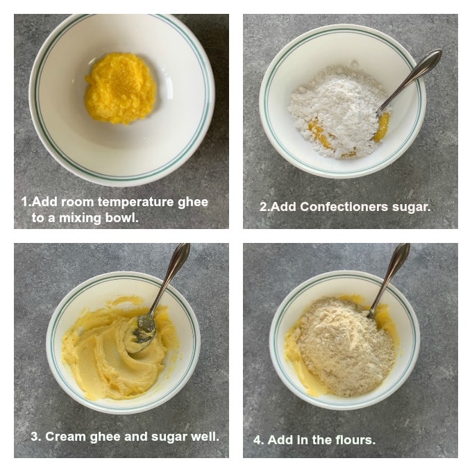 Step by step tutorial of making nankhatai recipe.