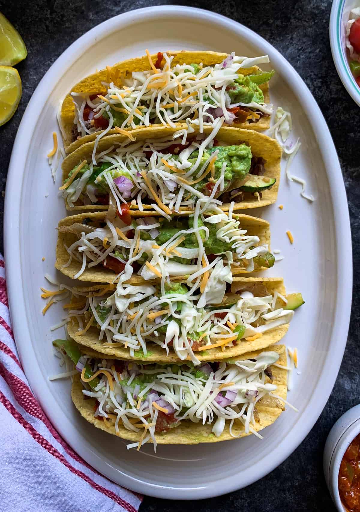 Kidney Bean Fajita Tacos (Vegetarian Recipe) - Carve Your Craving
