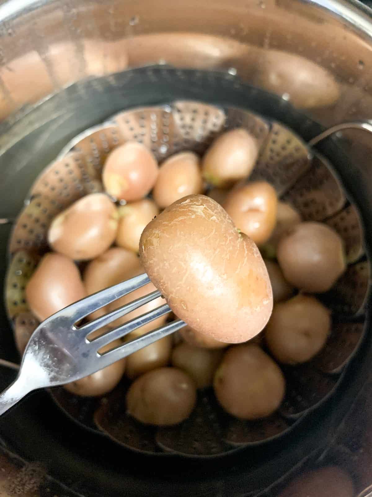 Steaming potatoes in an Instant Pot
