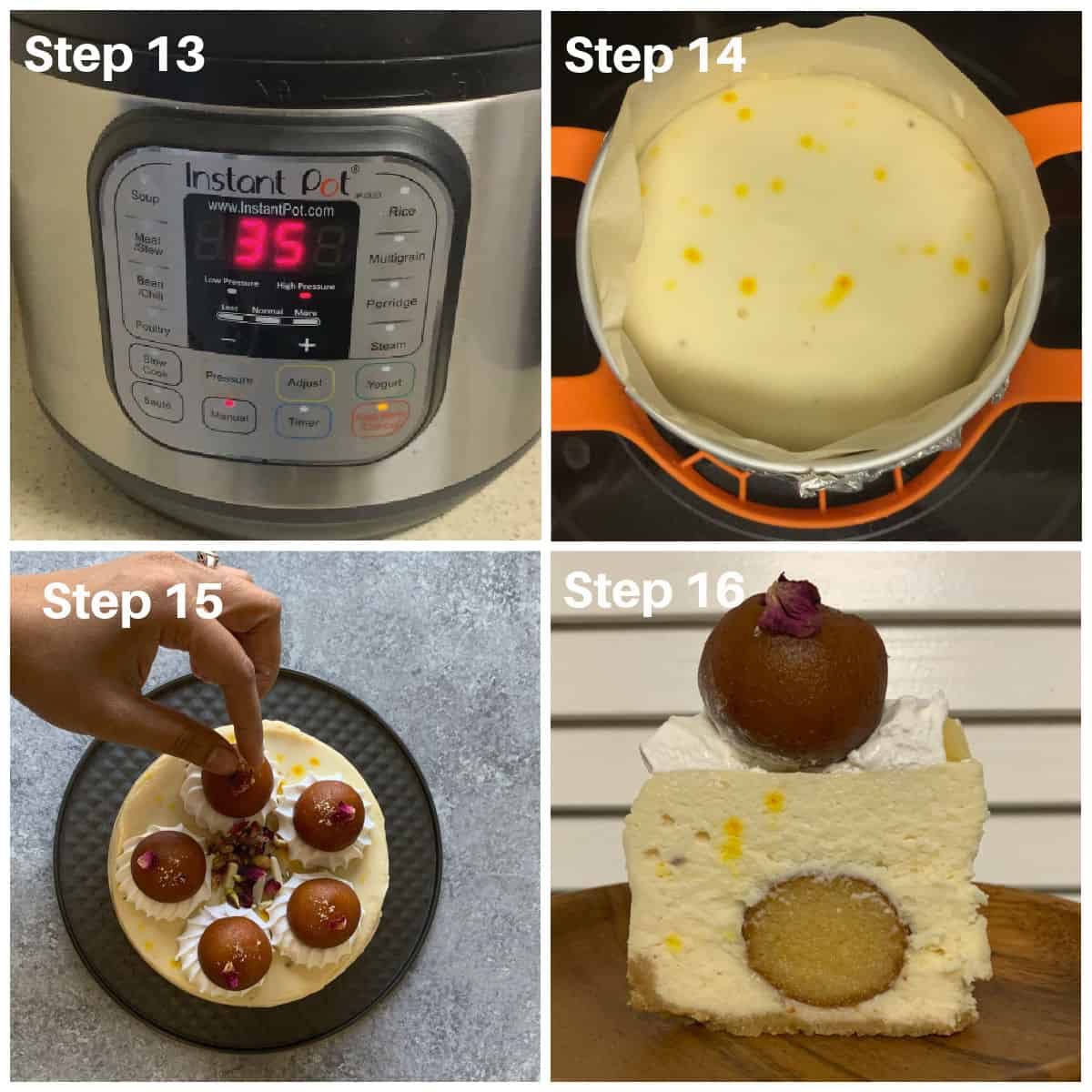 Steaming cheesecake in an Instant Pot