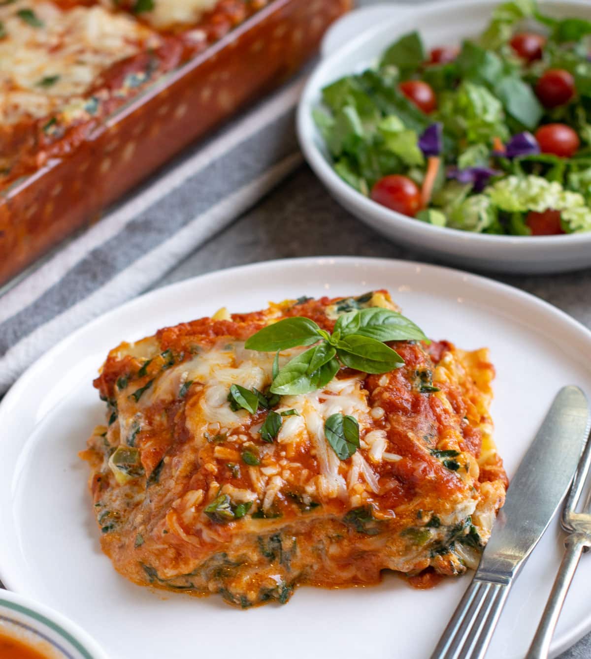 Spinach Ricotta Lasagna (Easy Vegetarian Recipe) - Carve Your Craving